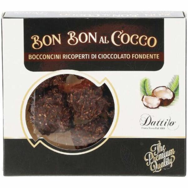 Nicola Dattilo Bon Bon Cocco Ricoperto Cioccolato Fondente 80g