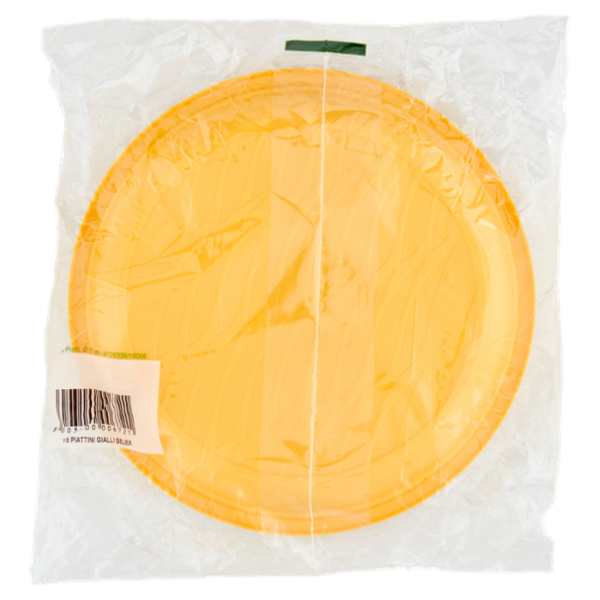 Selex Natura Chiama Piattini Biodegradabili e Compostabili Ecologici Gialli 15 pezzi
