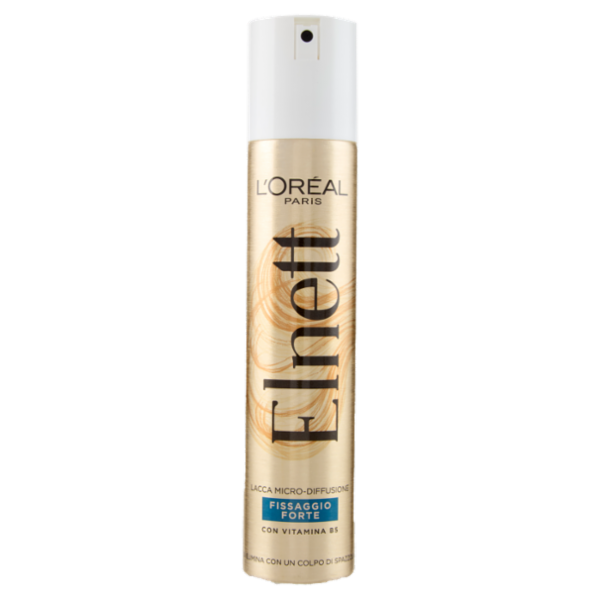 L'Oreal Paris Elnett Lacca fissaggio forte, fissa le acconciature, non appesantisce, 200 ml