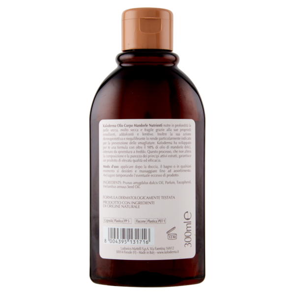 Kaloderma Mandorle Nutrienti Olio Corpo Per Pelle Secca e Molto Secca 300 ml