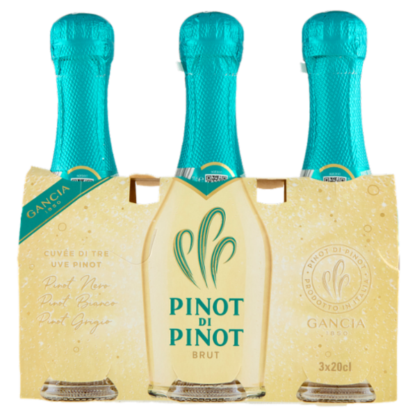 Gancia Pinot di Pinot Brut Vino Spumante 3 x 20 cl