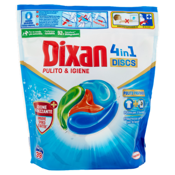 DIXAN Discs Pulito & Igiene 39pz (975g)