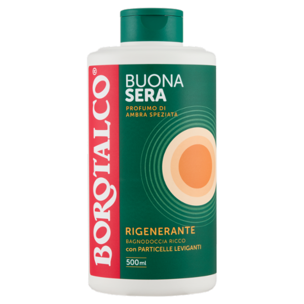 Borotalco Buonasera Profumo di Ambra Speziata Rigenerante Bagnodoccia Ricco 500 ml