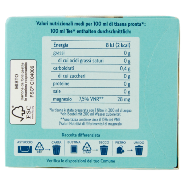 Pompadour Le Tisane Tisana Fredda Vitalità 18 x 2,5 g