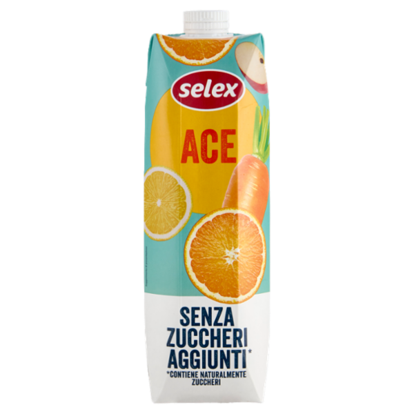 Selex Succo Ace Arancia Limone Carota senza Zuccheri Aggiunti 1 L