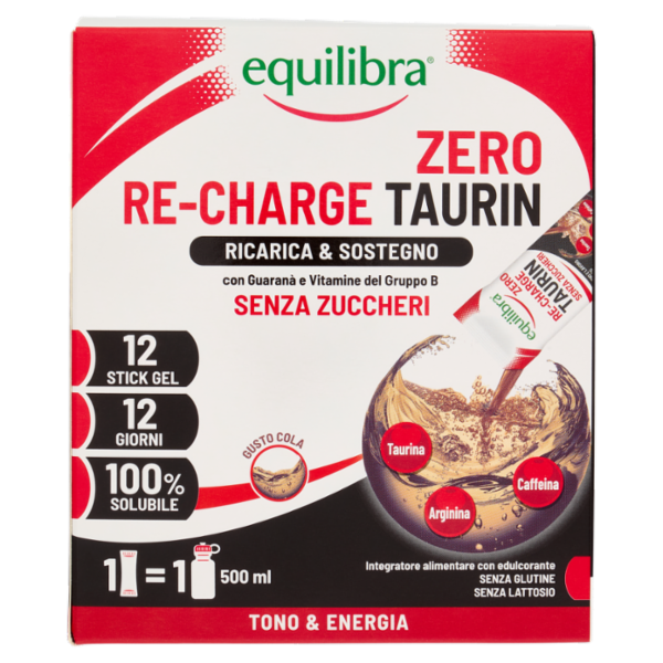 equilibra Re-Charge Taurin Zero 12 x 30 ml