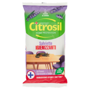 Citrosil Home Protection Salviette Igienizzanti Con Essenze Di Lavanda 40 Pz