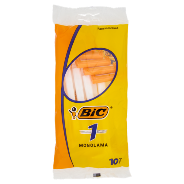 Bic 1 Rasoi Uomo Usa e Getta, 10 pezzi