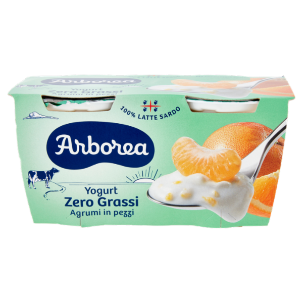Arborea Yogurt Zero Grassi Agrumi in pezzi 2 x 125 g