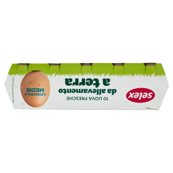 Selex 10 Uova Fresche Medie da Allevamento a Terra Categoria A