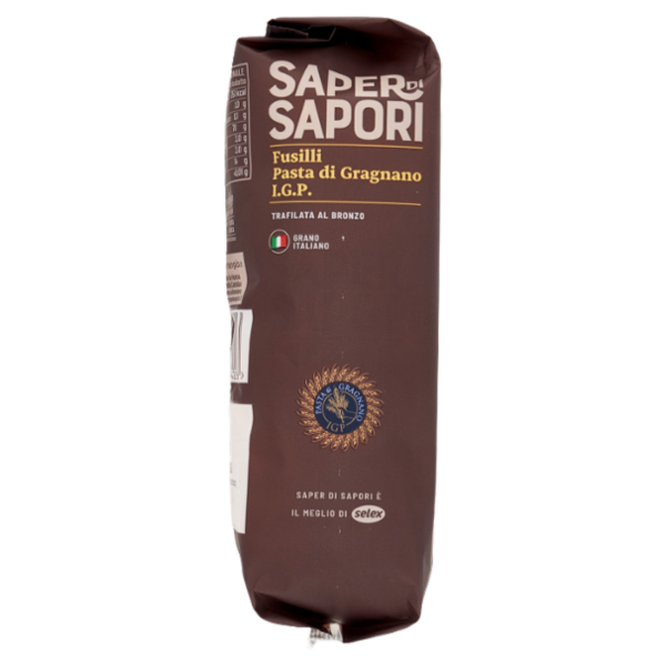 Selex Saper di Sapori Pasta di Semola di Gragnano I.G.P. Fusilli 500 g