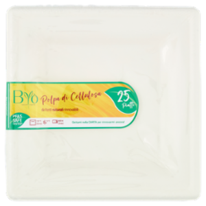 Biò Piatti Polpa Di Cellulosa 25 Pz