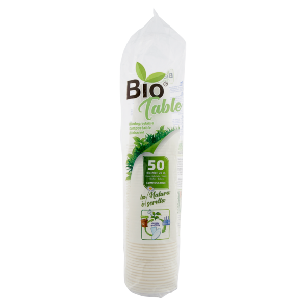 Bio Table Bicchieri 20 cl. Compostable 50 pz