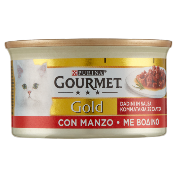 PURINA GOURMET Gold Dadini in Salsa con Manzo 85 g
