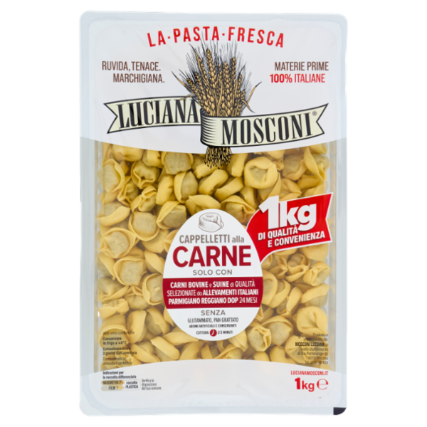 Luciana Mosconi La Pasta Fresca Cappelletti alla Carne 1 Kg
