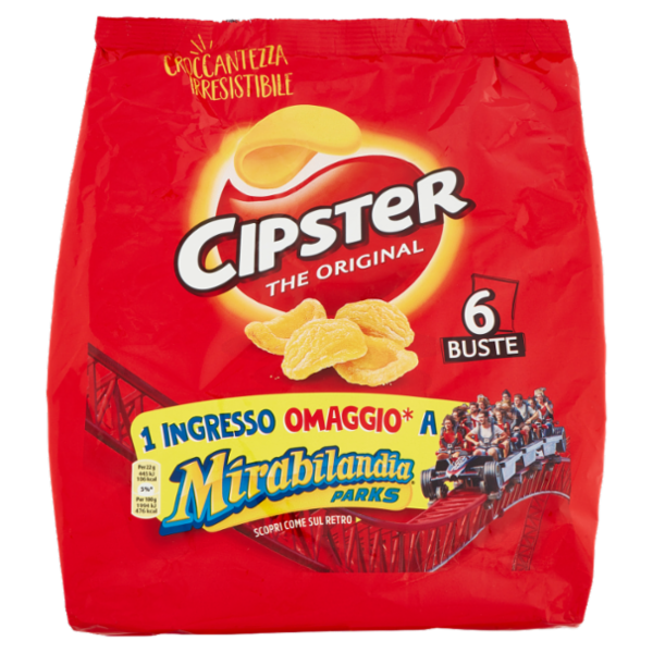 Cipster The Original Chips di Patate Multipack x6 - 132g