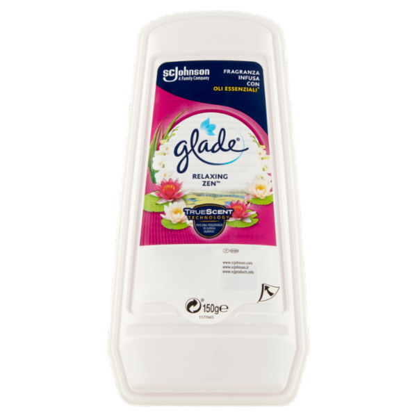 Glade Assorbiodori, Profumatore per la Casa e Armadi, Fragranza Relaxing Zen 150g