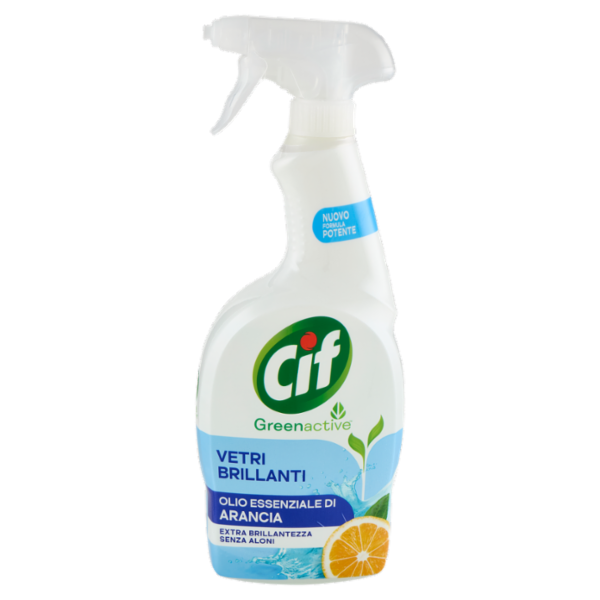 Cif Greenactive Vetri Brillanti Olio Essenziale di Arancia 650 ml