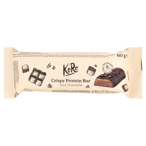 KoRo Crispy Protein Bar Dark Chocolate 60 g