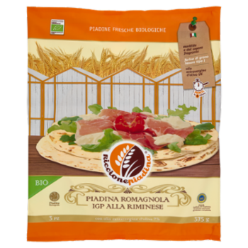 Riccionepiadina Bio Piadina Romagnola IGP Alla Riminese 3 Pz 375 g