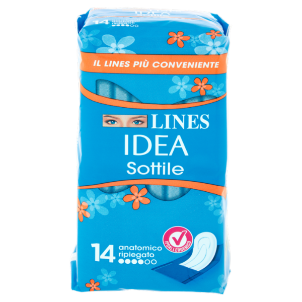 Lines Idea Sottile anatomico ripiegato 14 pz