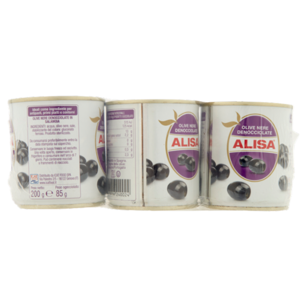 Alisa Olive Nere Denocciolate 3 x 200 g