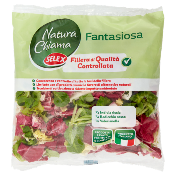 Selex Natura Chiama Insalata Fantasiosa Lavata e Pronta per il Consumo 200 g