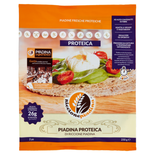 Riccionepiadina Piadina Proteica di Riccione Piadina 2 x 125 g