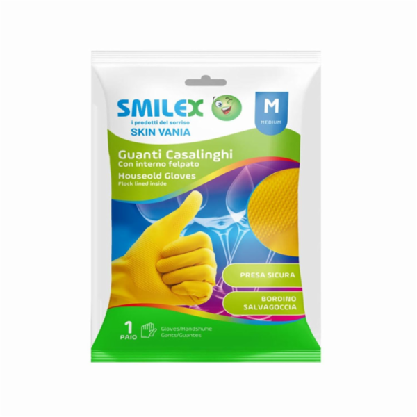 Smilex Guanti Riutilizzabili Skin Felpati Taglia M