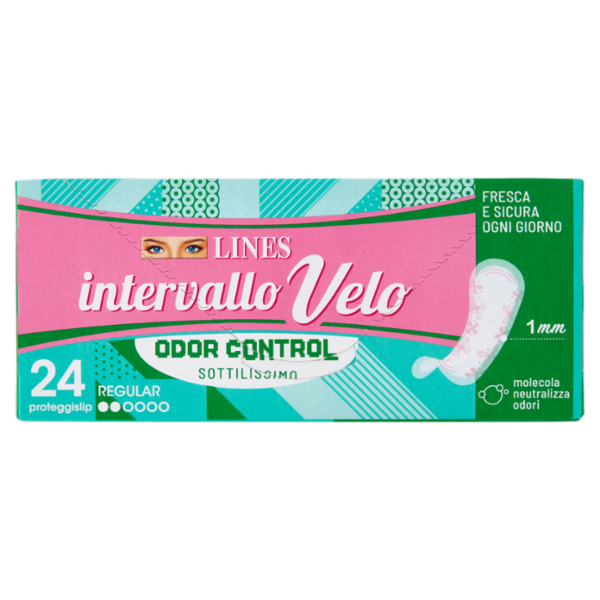 Lines intervallo Velo Odor Control Regular 24 pz