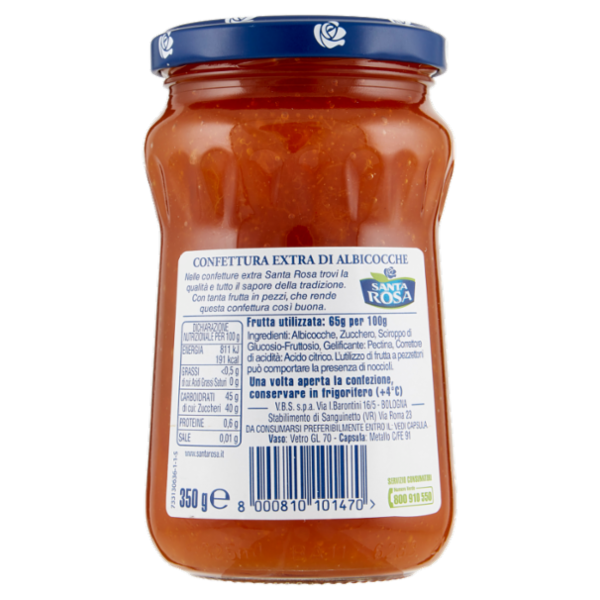 Santa Rosa Confettura Albicocche 65% 350 g