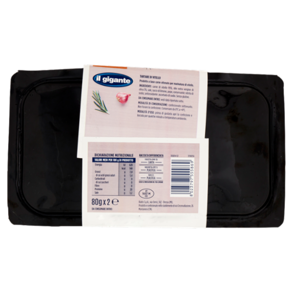 IL GIGANTE Tartare di Vitello 2 x 80 g