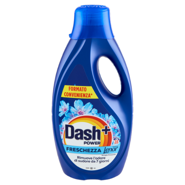 Dash Power Detersivo Liquido Lavatrice + Tocco Lenor Risveglio Primaverile, 35 Lavaggi 1575 ml