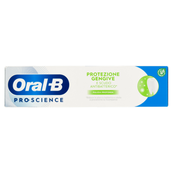 Oral-B Pro-Science Dentifricio Protezione Gengive e Scudo Antibatterico* Pulizia Profonda 75 ml