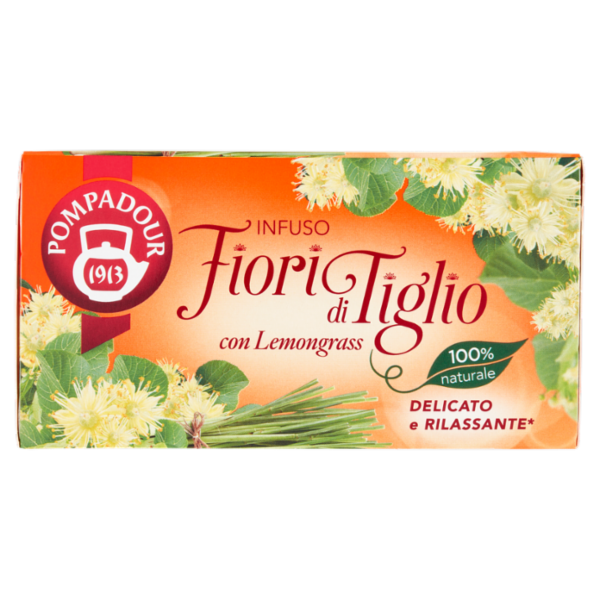 Pompadour Infuso Fiori di Tiglio con Lemongrass bustine 20 x 1,75 g