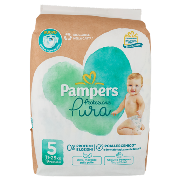 Pampers Protezione Pura 5 19 pz