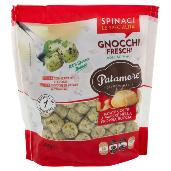 Patamore Le Specialità Gnocchi Freschi agli Spinaci 500 g
