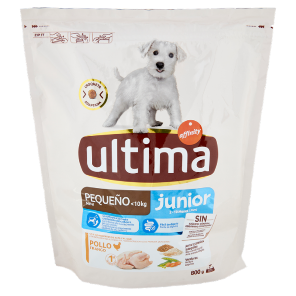 ultima Dog Mini <10kg junior 2-10 Mesi Pollo 800 g