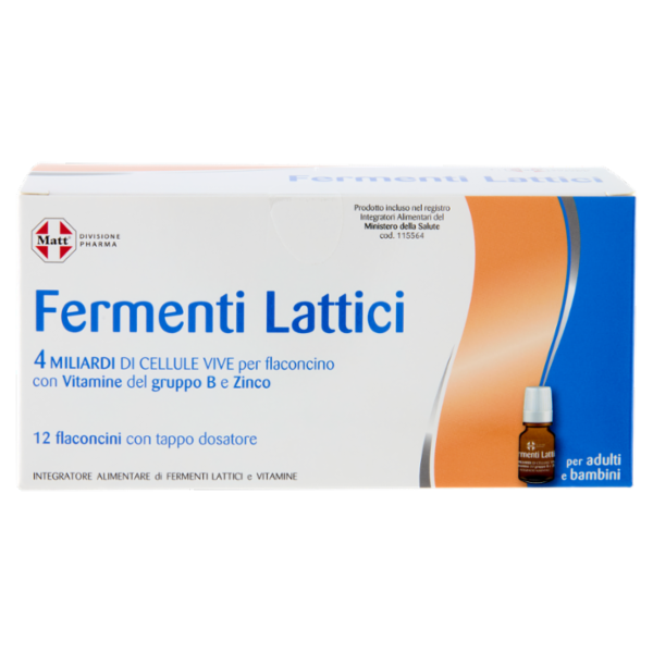 Matt Divisione Pharma Fermenti Lattici 12 flaconcini 84 ml