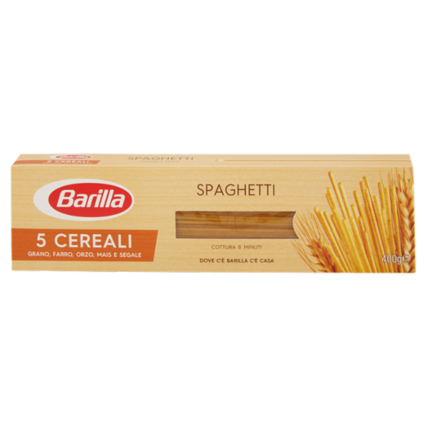 Barilla Pasta 5 Cereali Spaghetti Fonte di Fibre 400g