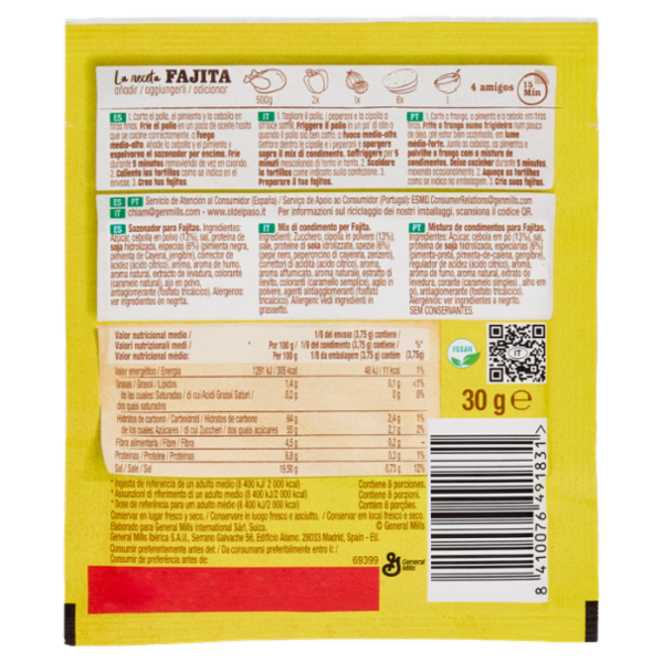 Old El Paso Fajita Mix di spezie 30 g