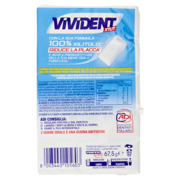 Vivident Xylit Spearmint 5 Packs 67,5 g