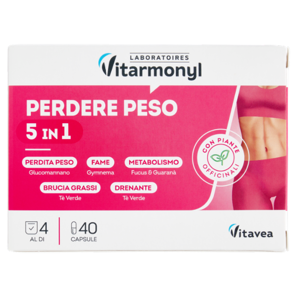 Laboratoires Vitarmonyl Perdere Peso 5 in 1 40 Capsule 20,8 g
