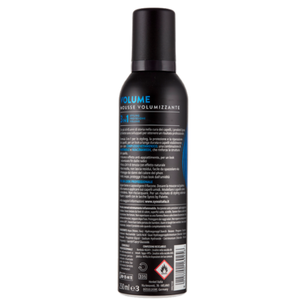 Syoss By Palette Volume Mousse Volumizzante 250 ml