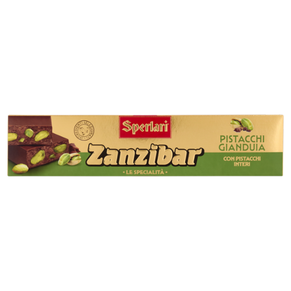 Sperlari Zanzibar le Specialità Pistacchi Gianduia con Pistacchi Interi 200 g