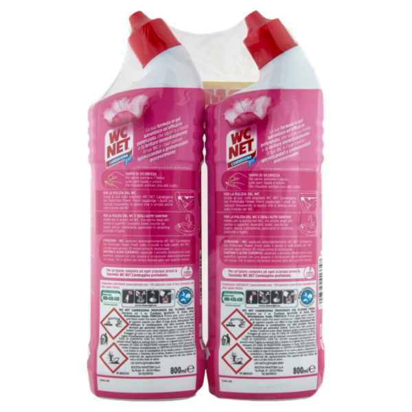 WC Net Candeggina gel Profumata Flower Fresh 2 x 800 ml