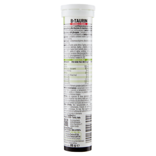 equilibra B-Taurin Energia e Vigore 20 Compresse Effervescenti 85 g
