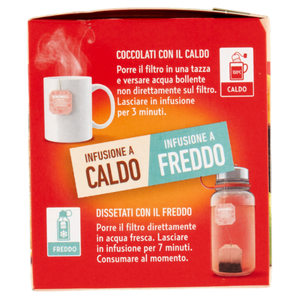 Bonomelli Infusi Fruttosi 100% Naturali Papaya e Arancia 12 Filtri 24 g