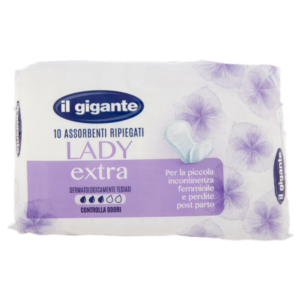 IL GIGANTE Assorbenti Ripiegati Lady extra 10 pz