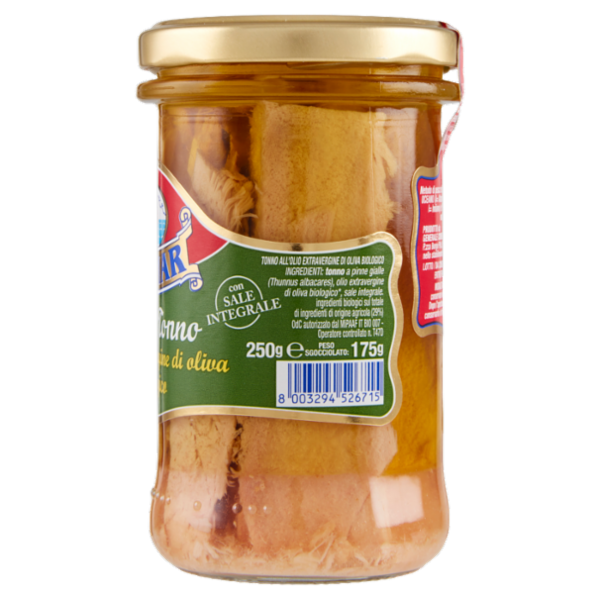Asdomar Filetti di Tonno all'olio extravergine di oliva Biologico 250 g